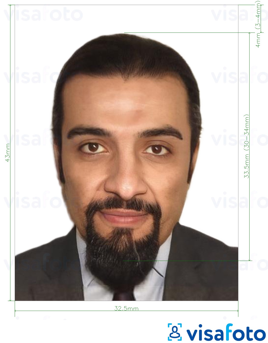 Voorbeeld van foto voor __name__ met exacte maatspecificatie