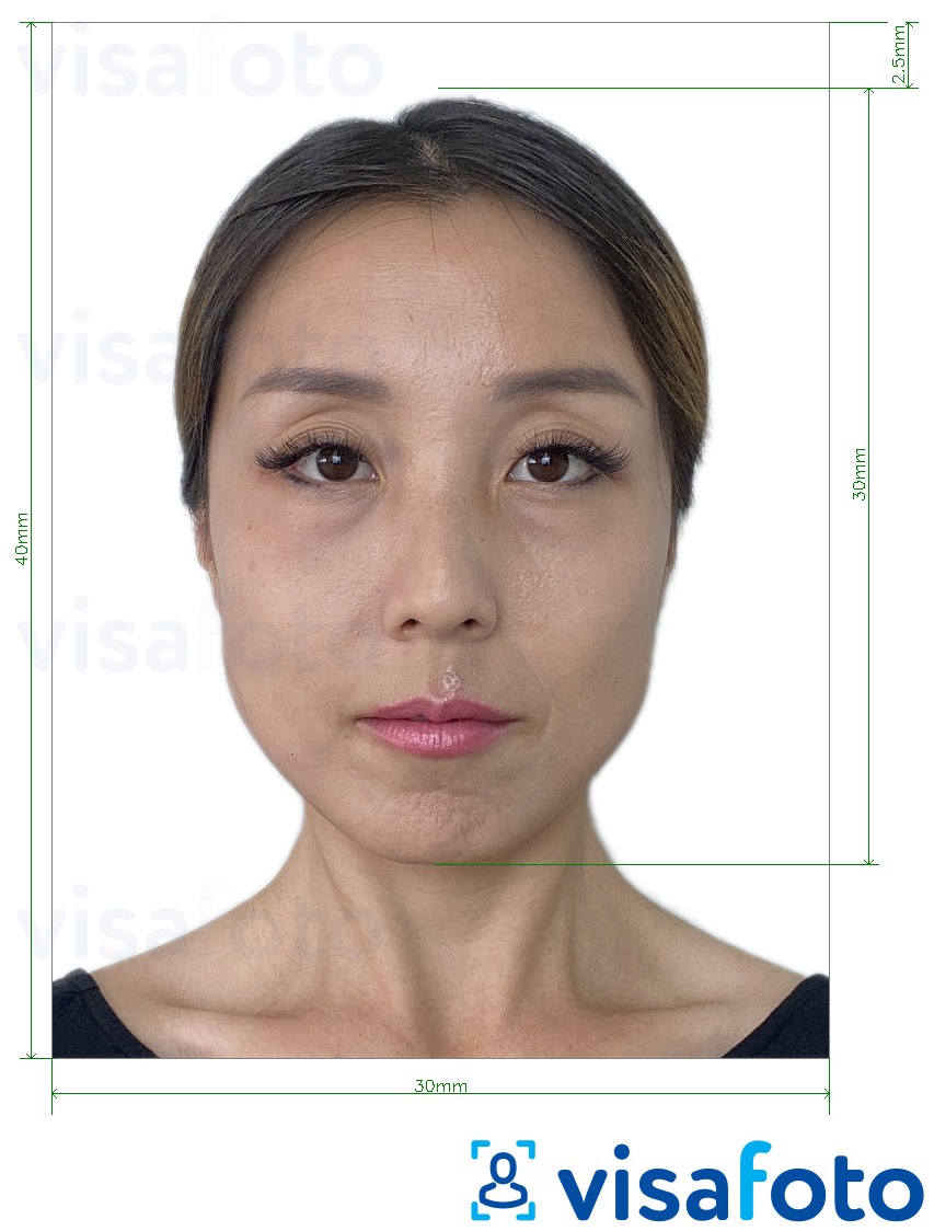 Voorbeeld van foto voor __name__ met exacte maatspecificatie